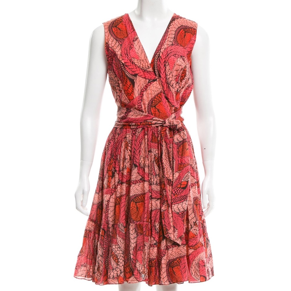 ISSA London silk wrap dress up